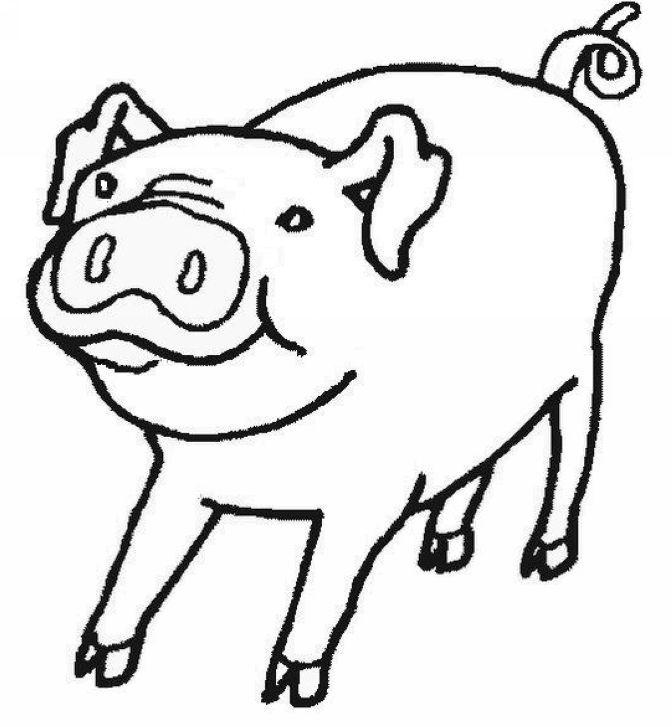 animal farm pigs. Farm Animals to Color