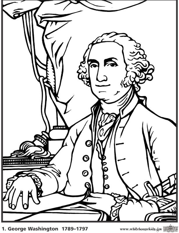 George Washington Coloring Pages title=